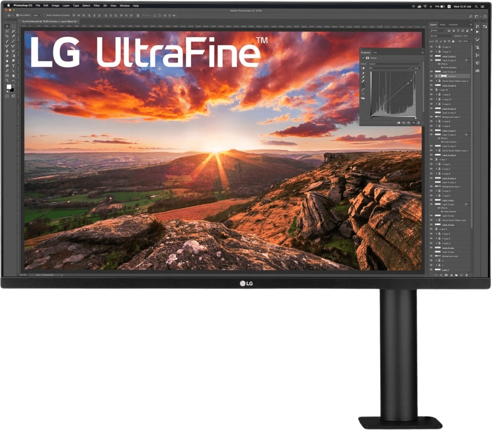 LG 32UN880P-B.BEU 4K Ultrafine Ergo 32 inch Monitor - Zwart