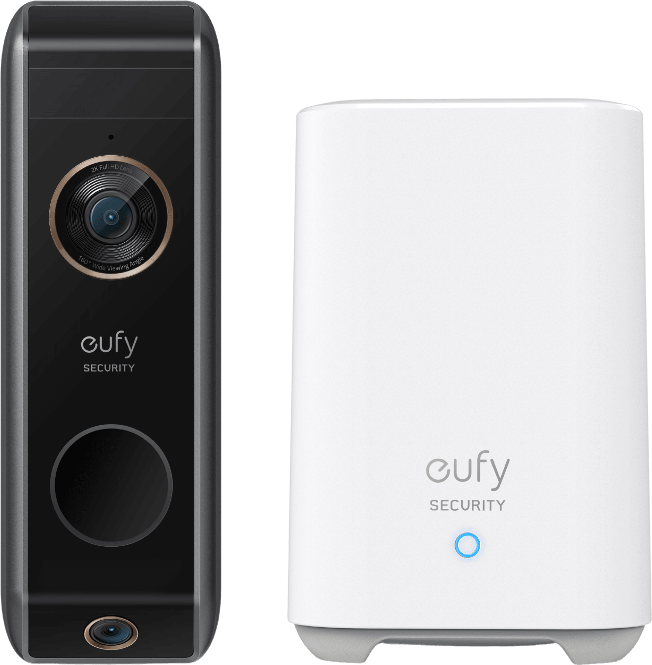 Eufy Video Deurbel Dual 2 Pro - 2 camera's - Draadloos - Inclusief HomeBase