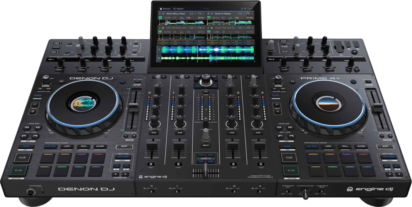Denon DJ Prime 4+ 4-deck standalone DJ-controller