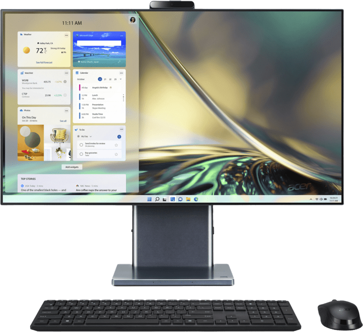 Acer Aspire S27-1755 I5516 NL Intel® Core™ i5 68,6 cm (27") 2560 x 1440 Pixels 16 GB DDR4-SDRAM 512 GB SSD Alles-in-één-pc Windows 11 Home Wi-Fi 6E (802.11ax) Grijs