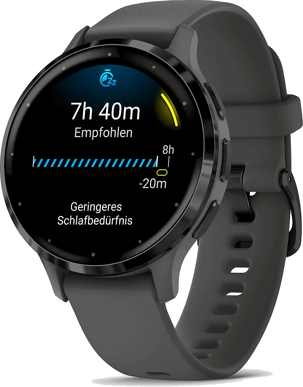 Garmin Venu 3s - Smartwatch - Sporthorloge - AMOLED-Scherm - 10 dagen batterij - Spraakassistent - Muziek - Garmin Pay- Slaapcoaching - Pebble Grey