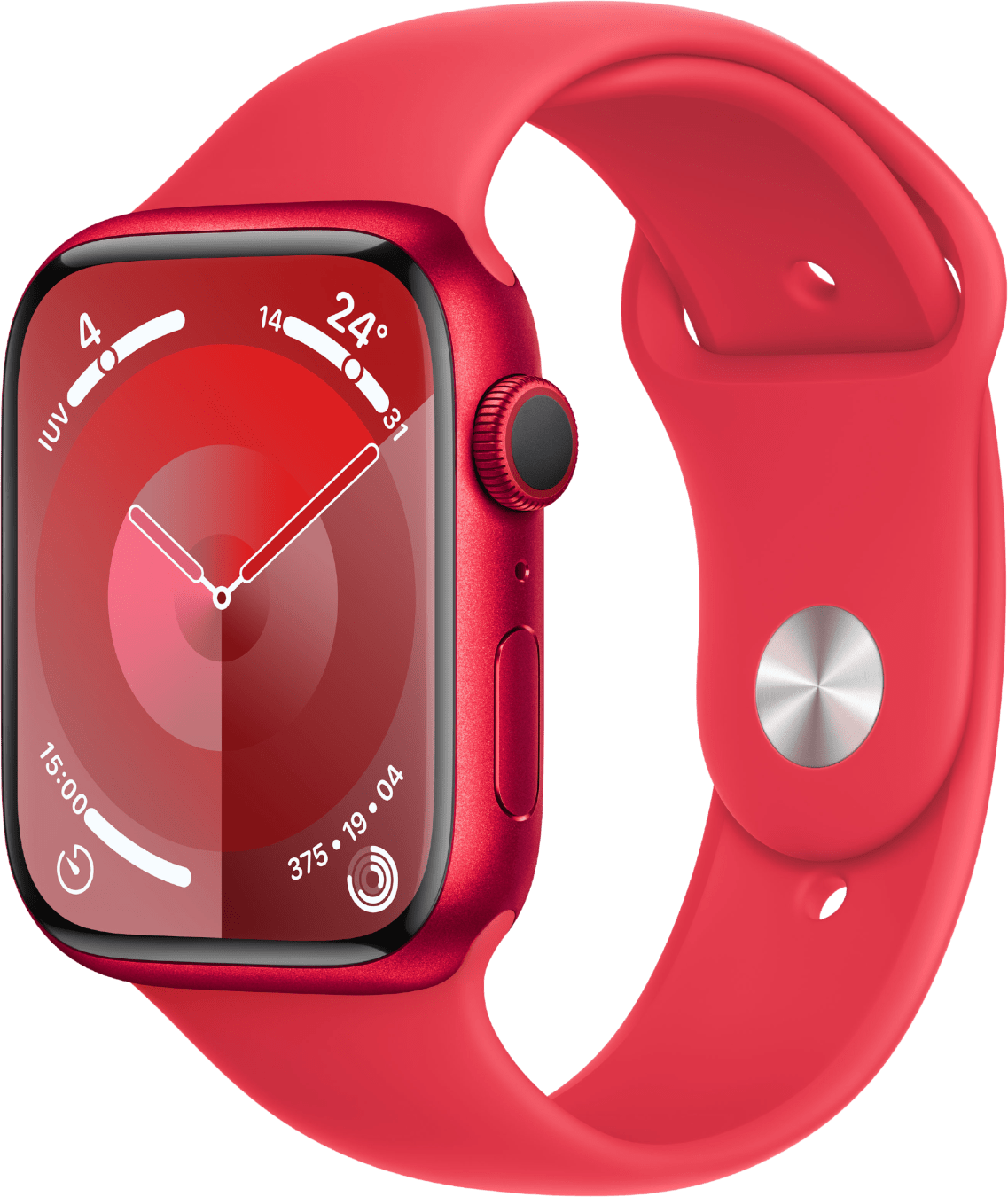 Apple Watch Series 9 GPS, Aluminium Case and Sport Band, 45mm