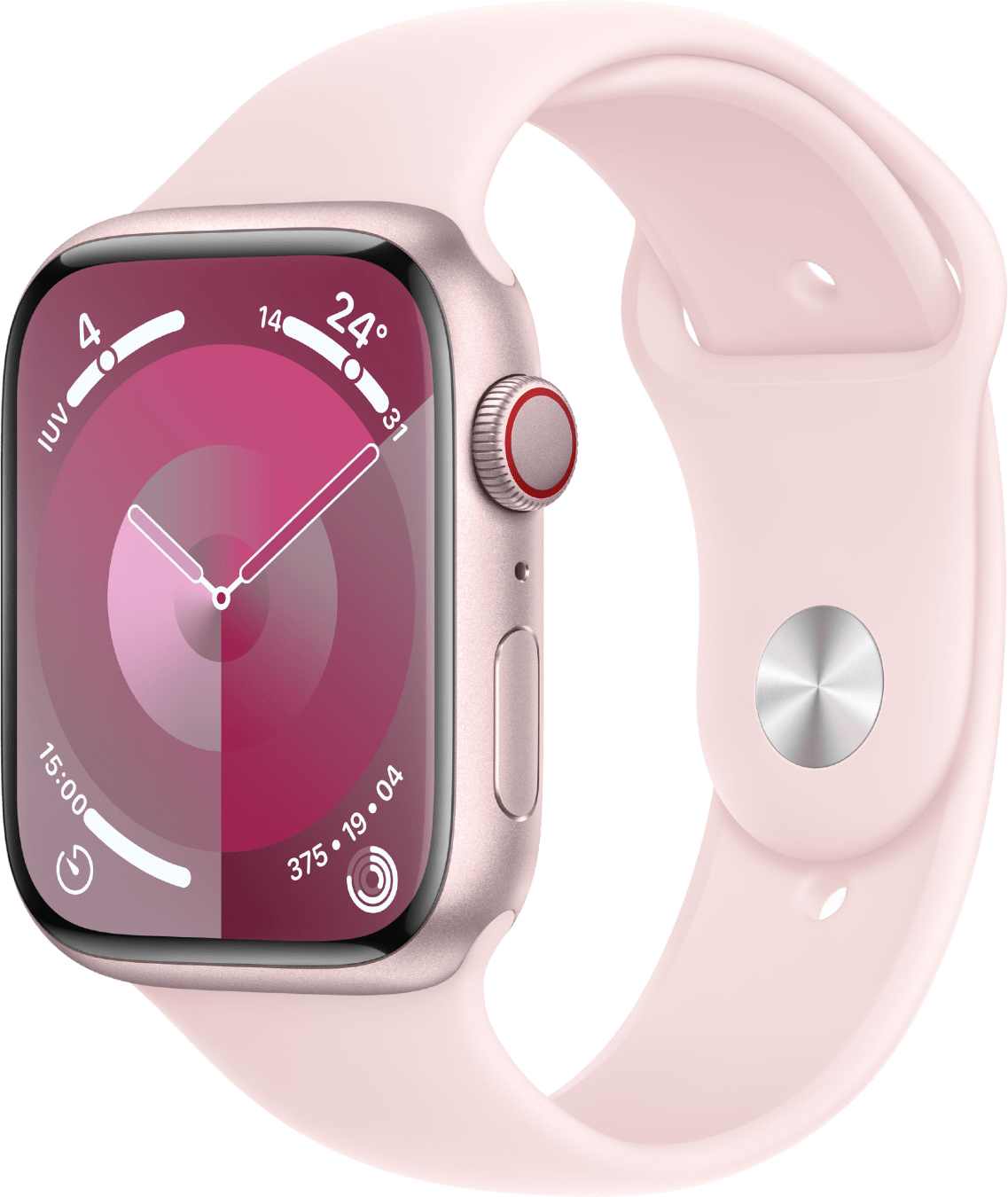 Apple Watch Series 9 GPS + Cellular, Aluminium Case and Sport Band, 45mm