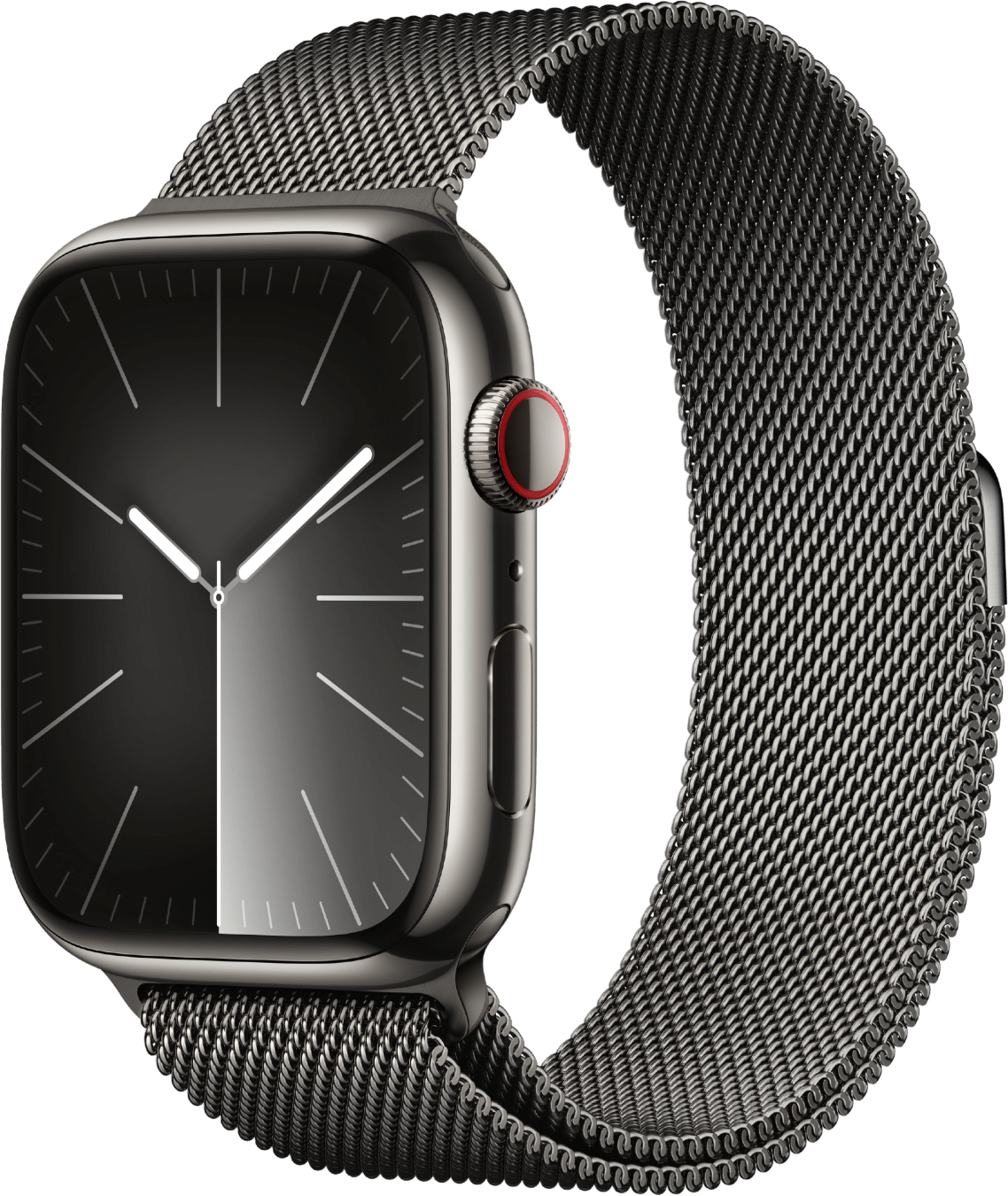 Apple Watch Series 9 GPS + Cellular, Stainless Steel Case and Milanese Band, 45mm