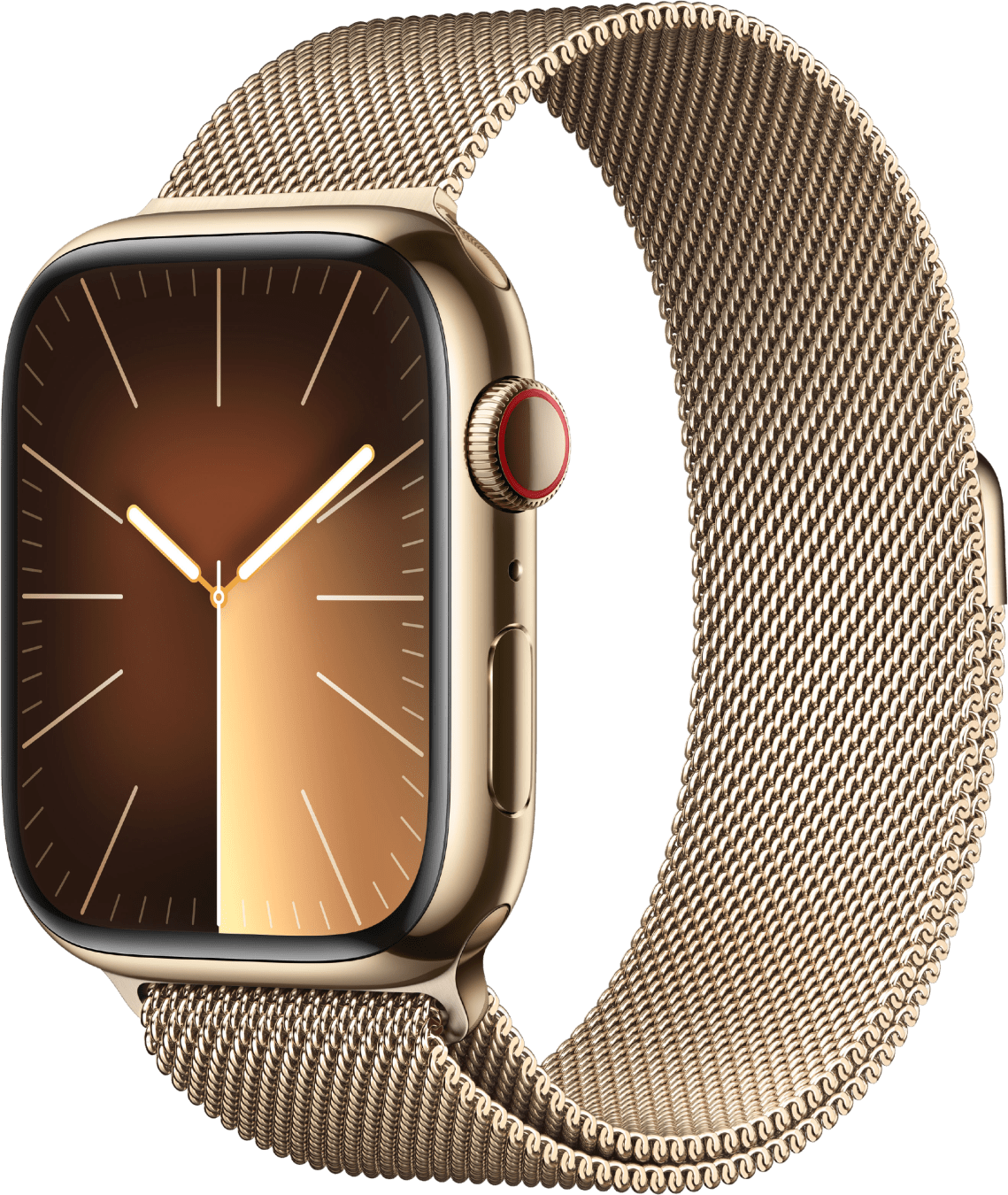Apple Watch Series 9 GPS + Cellular, Stainless Steel Case and Milanese Band, 45mm