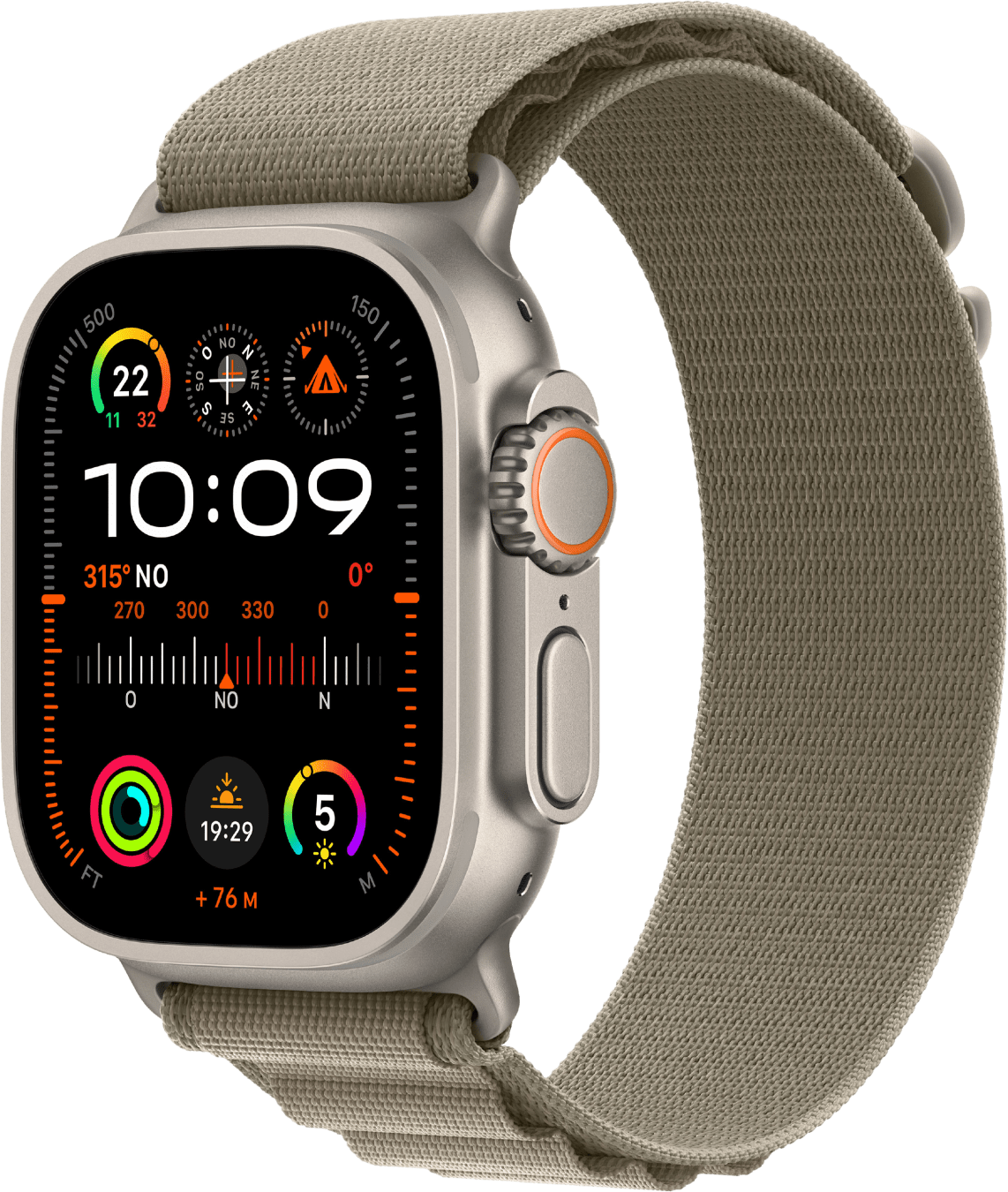Apple Watch Ultra 2 GPS + Cellular, Titanium Case and Alpine Loop, L
