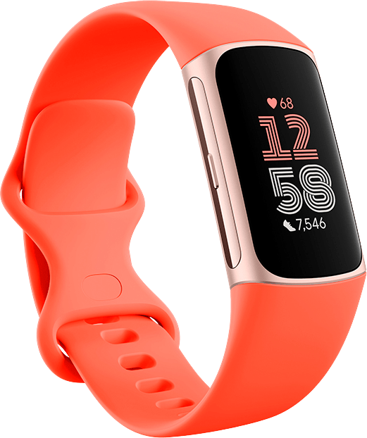 Fitbit Charge 6 - Activity Tracker - horloge met stappenteller - Oranje