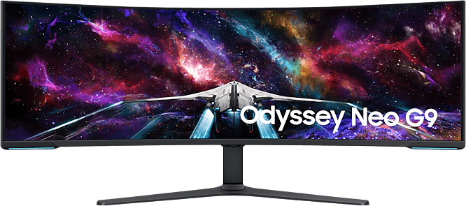 Samsung Odyssey S57CG954NU computer monitor 144,8 cm (57 ) 7680 x 2160 Pixels 8K Ultra HD QLED Zwart