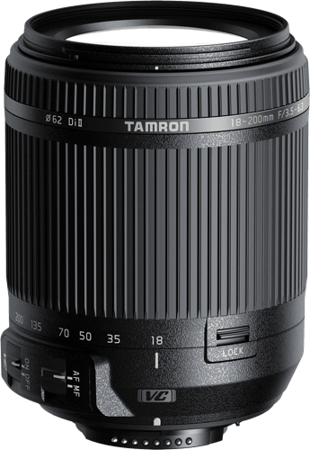 Tamron B018N. Component voor: SLR, Lensstructuur (elementen/groepen): 16/14, Dichtstbijzijnde focus afstand: 0,49 m. Compatibele camera merken: Nikon, Compatibiliteit: SLR. Kleur v