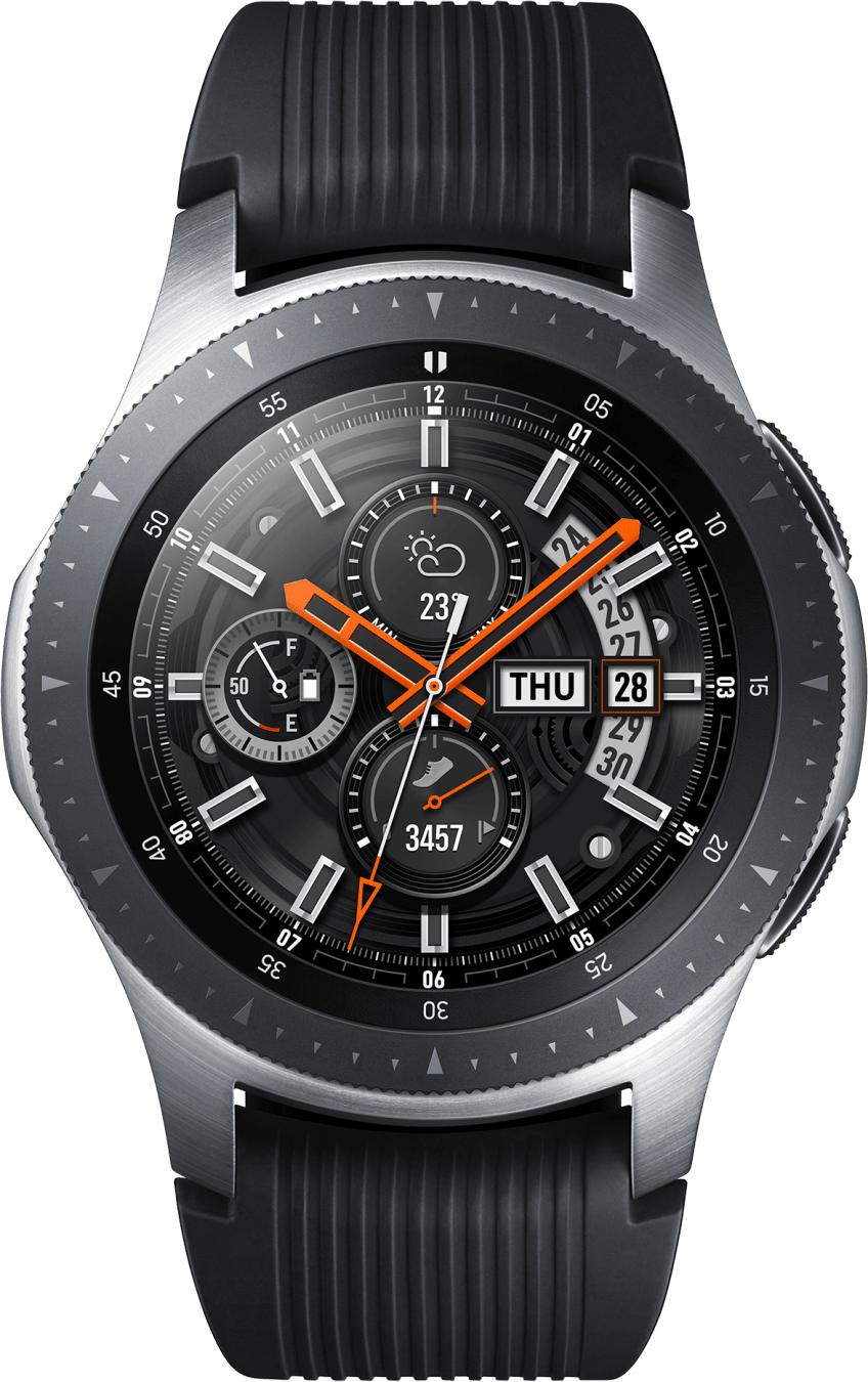 Samsung Galaxy Watch - Smartwatch heren - 46mm - Zwart/zilver