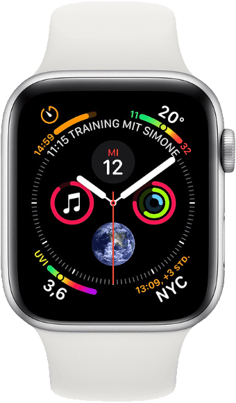 Apple Watch Series 4 - Smartwatch - Wit/Zilver - 44mm