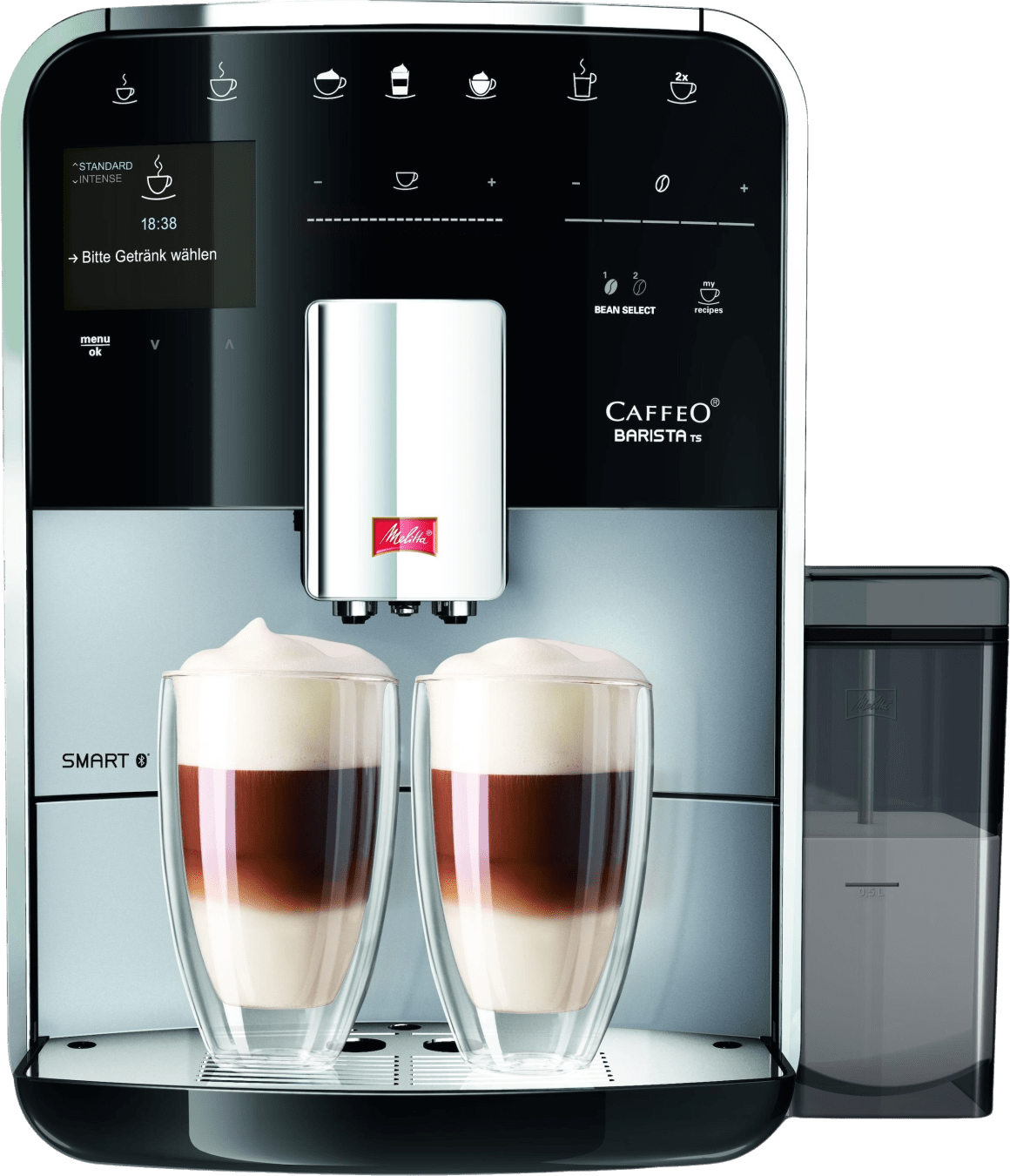 Melitta Barista Smart TS - Espressomachine - Zilver