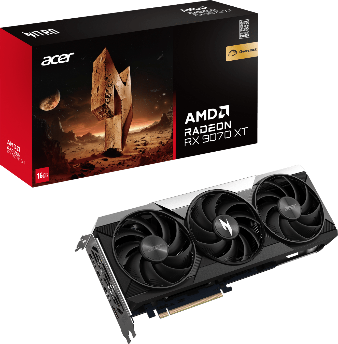 Acer NITRO AMD RX 9070 XT OC Grafikkarte