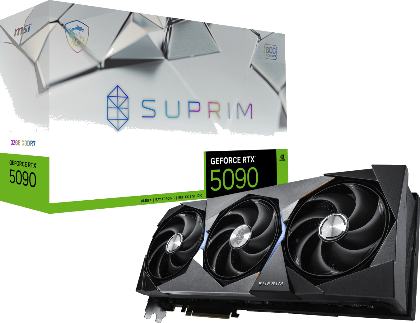 MSI GeForce RTX 5090 SUPRIM SOC 32GB GDDR7 Grafikkarte