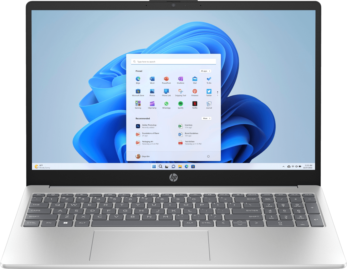 HP 15-fc1054ngx Laptop – AMD Ryzen™ 5 7520U – 8 GB – 256 GB SSD – AMD Radeon Grafik – Deutsch (QWERTZ)
