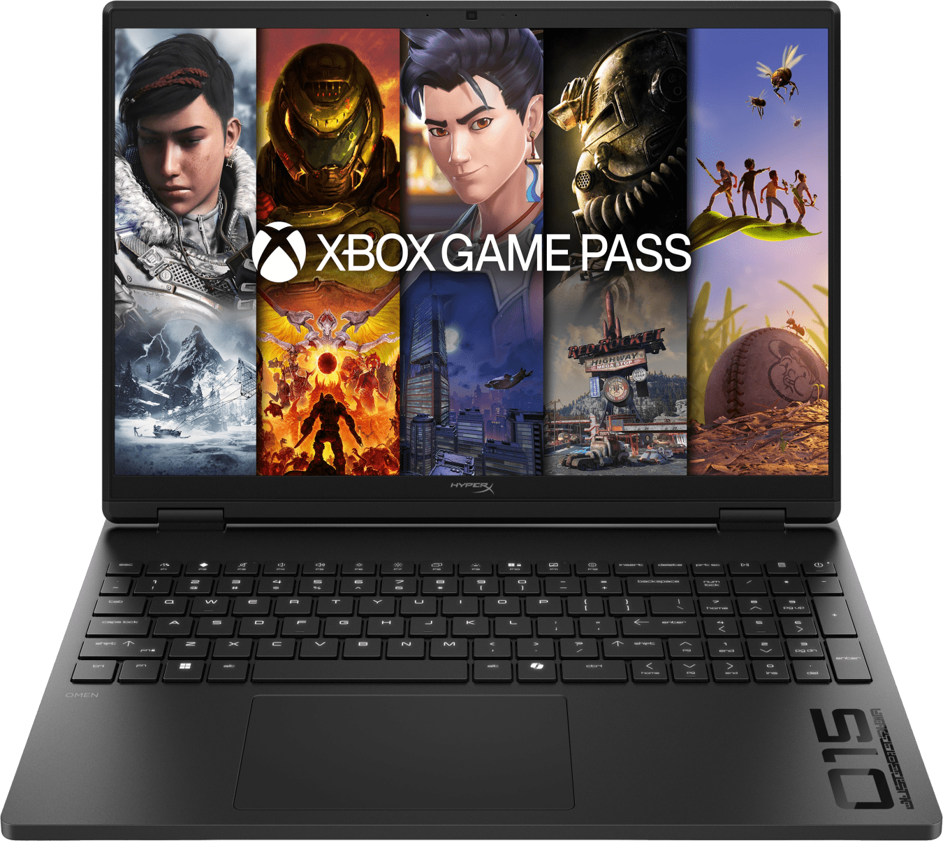 HP HyperX OMEN 15-gb0058ng Laptop - AMD Ryzen™ 5 240 - 16 GB - 512 GB SSD - NVIDIA® GeForce® RTX™ 5060 - Deutsch (QWERTZ)