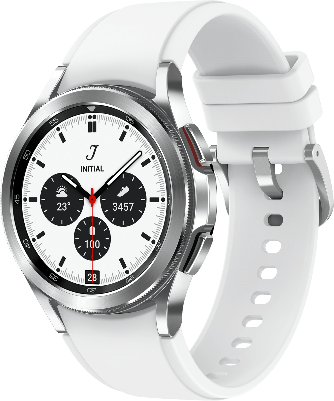 Samsung Galaxy Watch4 Classic LTE Smartwatch, Edelstahlgehäuse, 42 mm
