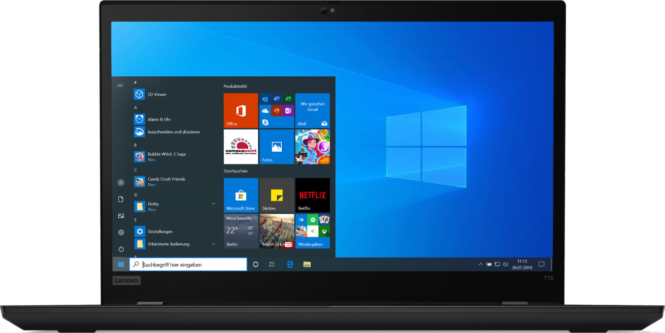 Lenovo ThinkPad T15 G2 Portátil - Intel® Core™ i5-1135G7 - 8GB - 256GB SSD - Intel® Iris® Xe Graphics