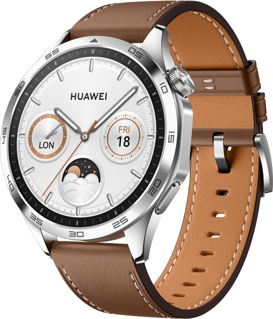 Huawei Watch GT4 Smartwatch, Stainless Steel Case, 46mm
