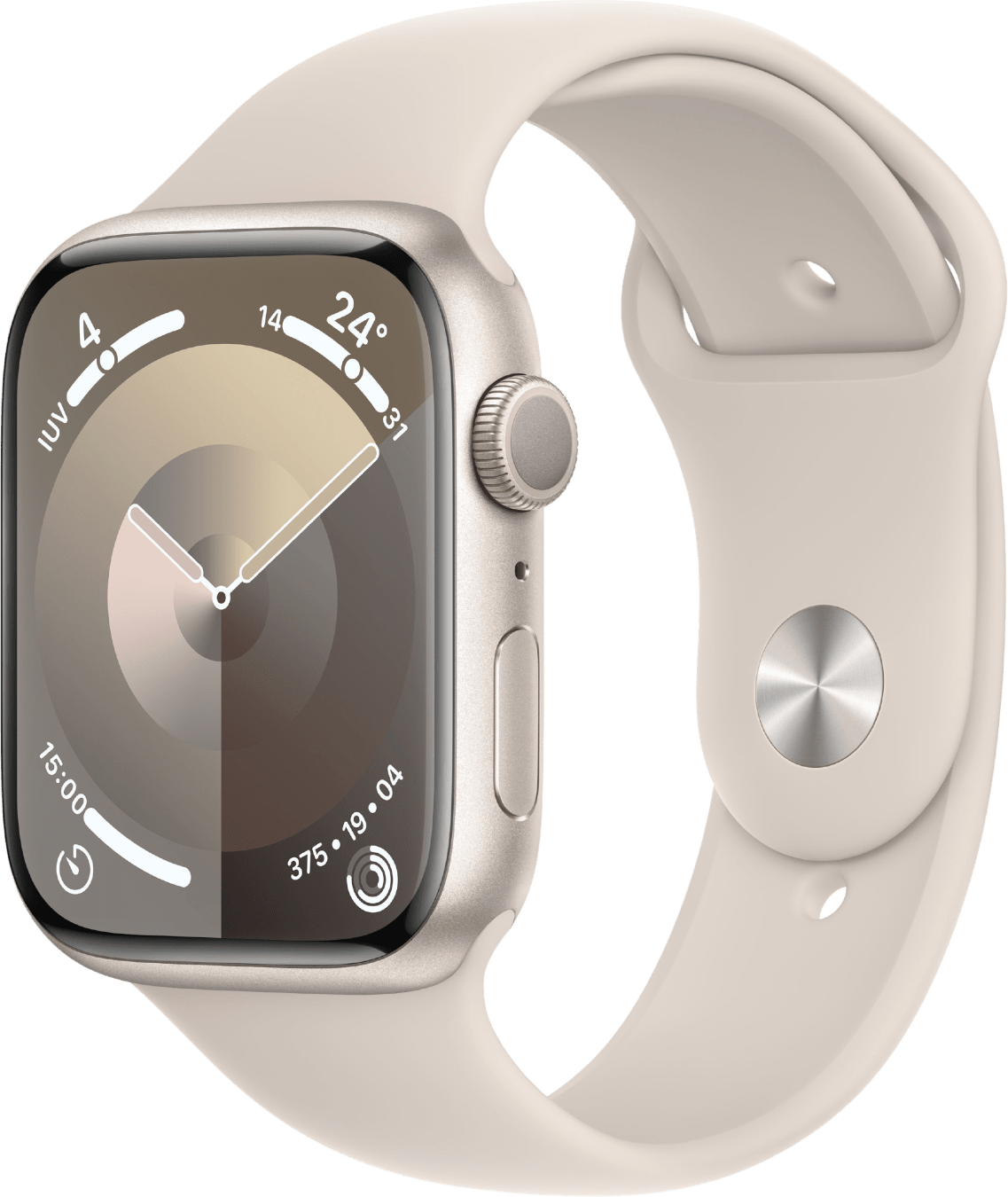 Apple Watch Series 9 GPS, Aluminiumgehäuse, 45 mm