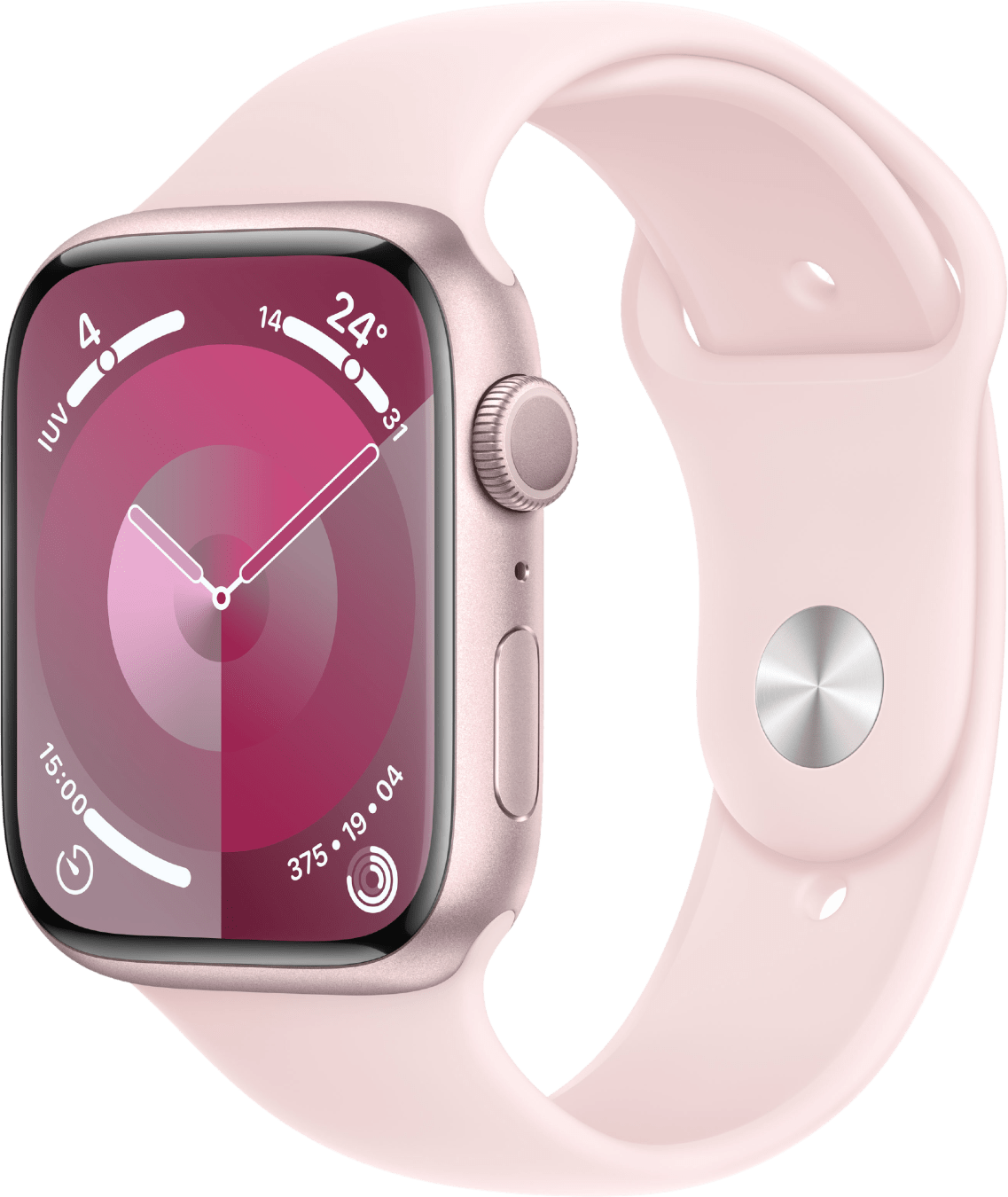 Apple Watch Series 9 GPS, Aluminiumgehäuse, 45 mm