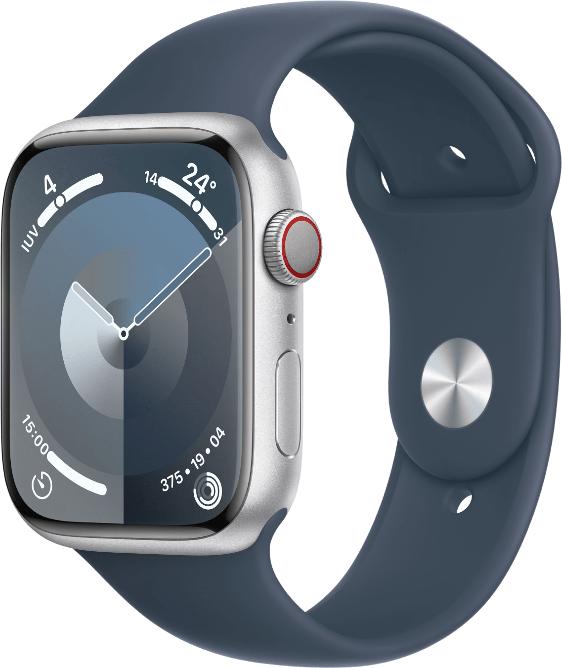 Apple Watch Series 9 GPS + Cellular, Aluminiumgehäuse, 45 mm