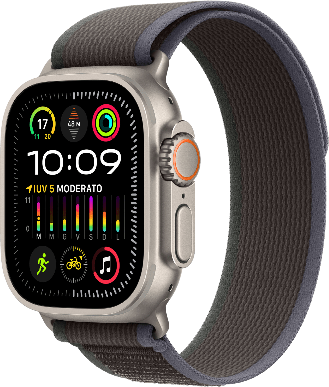 Apple Watch Ultra 2 GPS + Cellular, Titangehäuse, 49 mm