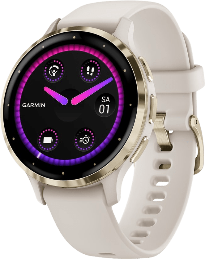 Garmin VENU® 3S Smartwatch, Gehäuse aus faserverstärktem Polymer, 41 mm