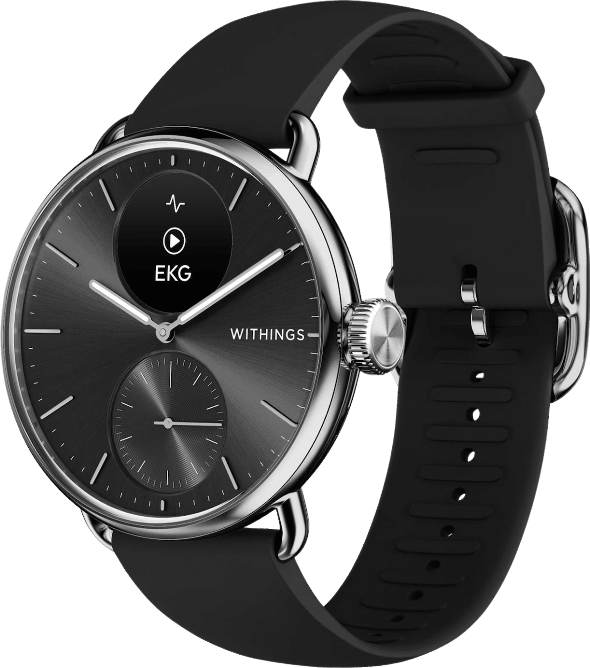 Withings ScanWatch 2, caja de acero inoxidable, 42 mm