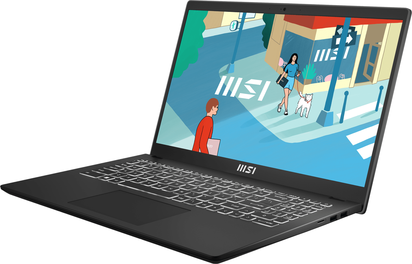 MSI Modern 15 B12MO-1009 Laptop - Intel® Core™ i5-1235U - 16 GB - 512 GB SSD - Intel® Iris® Xe Grafik - Deutsch (QWERTZ)