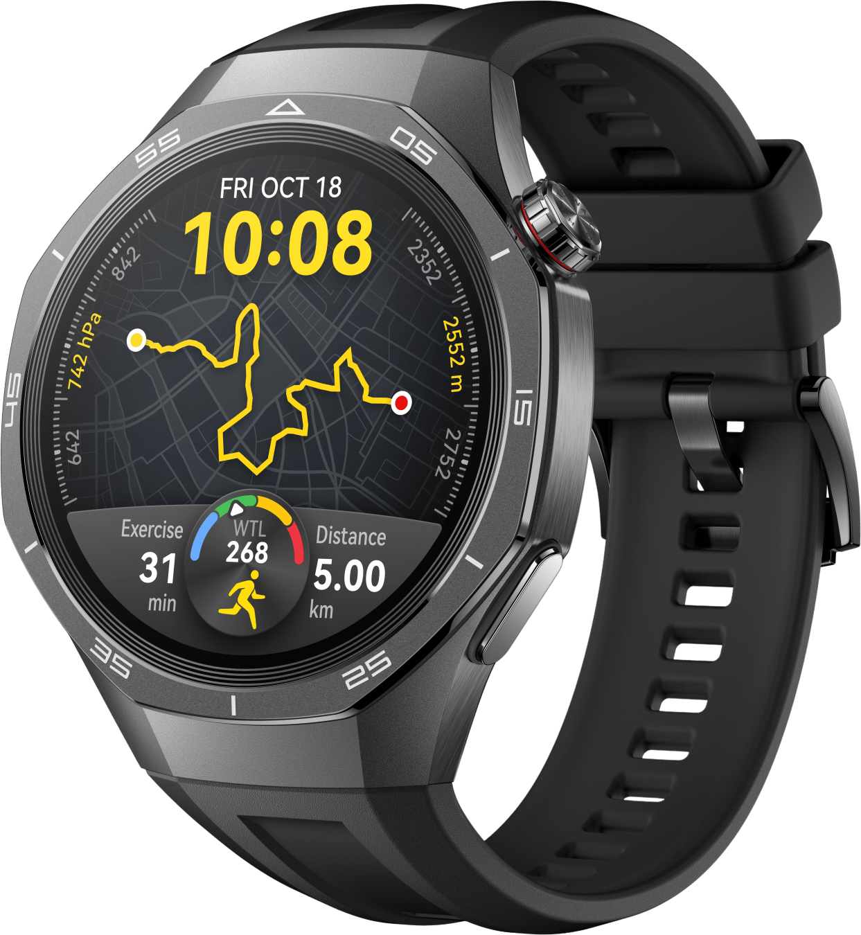 Huawei Watch GT5 Pro Smartwatch, Titanium Case, 46mm