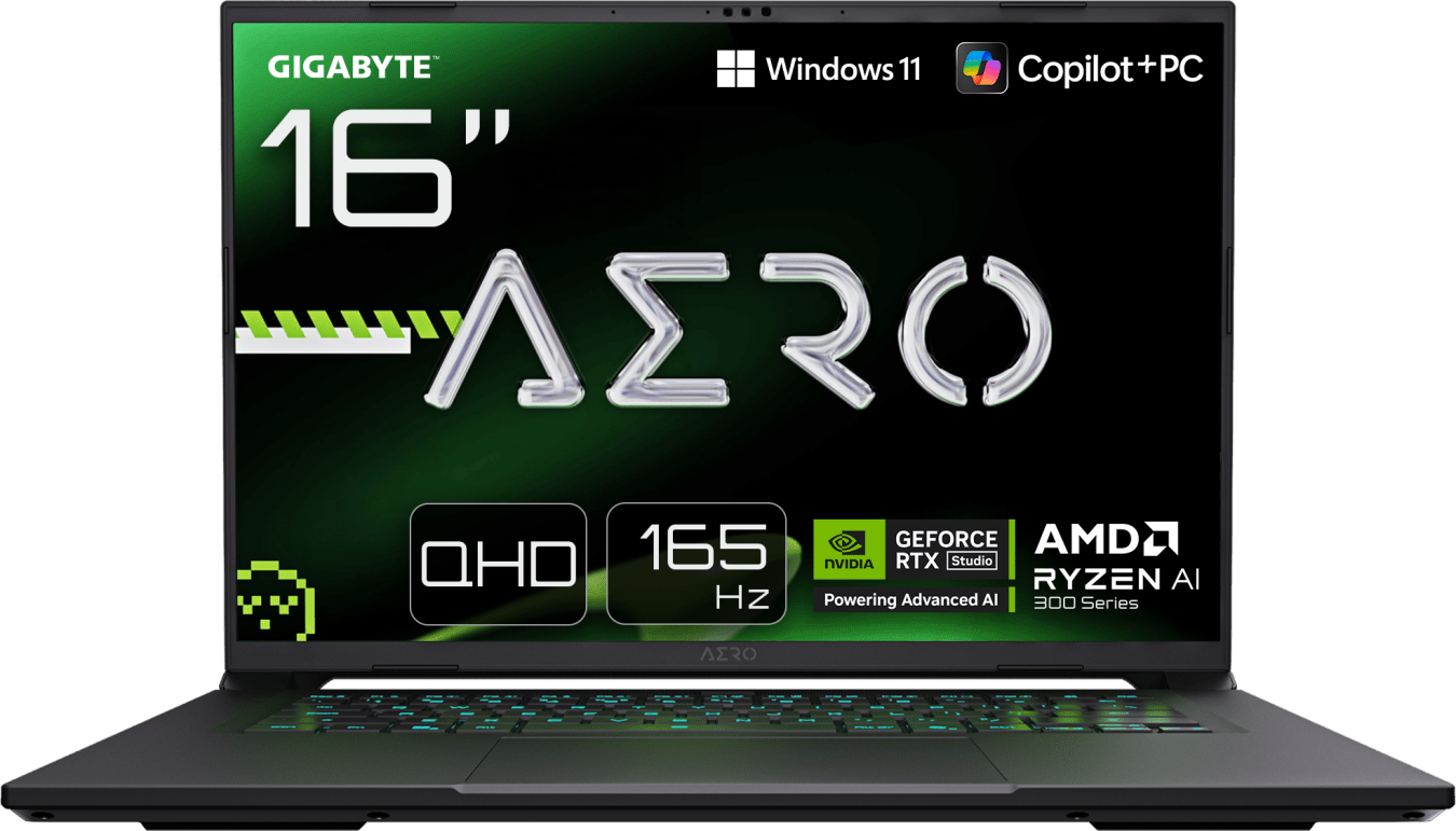 Gigabyte AERO X16 Gaming Notebook - AMD Ryzen™ 7 AI 350 - 32GB - 1TB SSD - NVIDIA® GeForce® RTX™ 5060