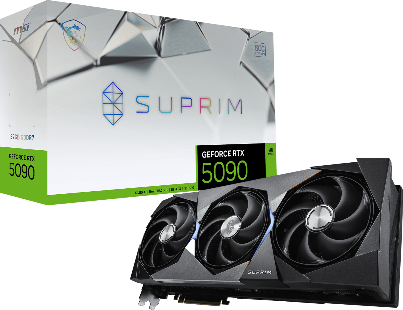 MSI GeForce RTX 5090 SUPRIM SOC 32GB GDDR7 Grafikkarte
