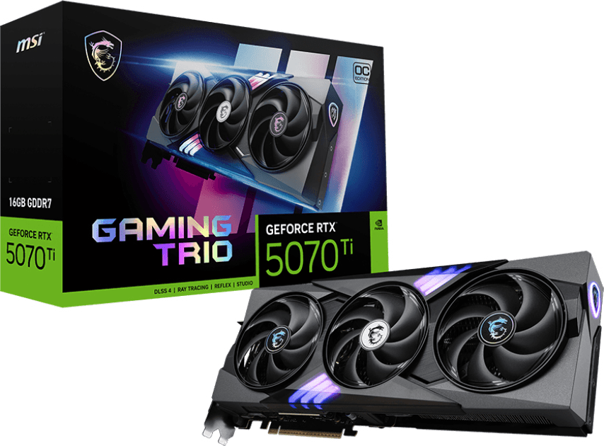 MSI GeForce RTX 5070 Ti 16G GAMING TRIO OC Grafikkarte