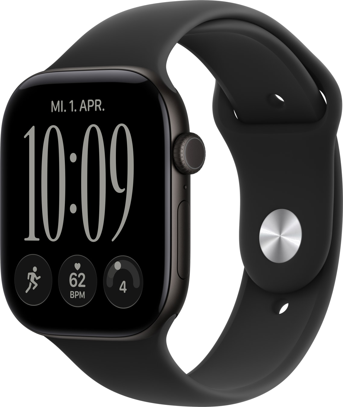 Apple Series 12 GPS, caja de aluminio, correa deportiva S/M, 46 mm