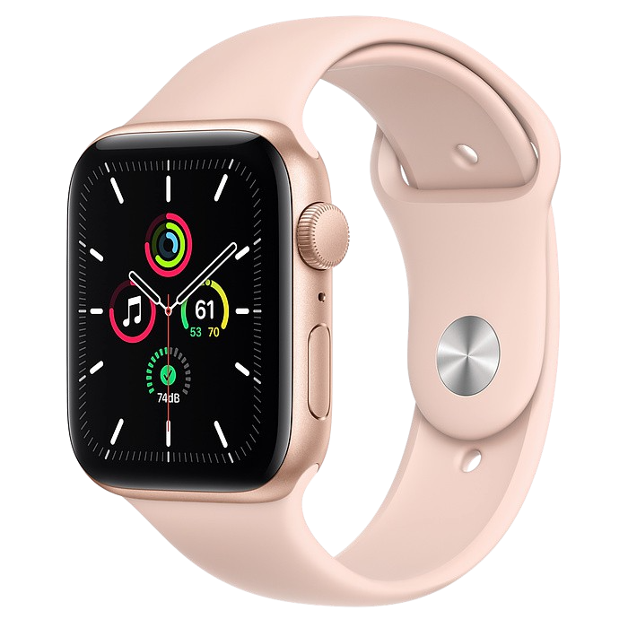 Rent Apple Watch SE GPS, Gold Aluminium case and sport band, 40mm