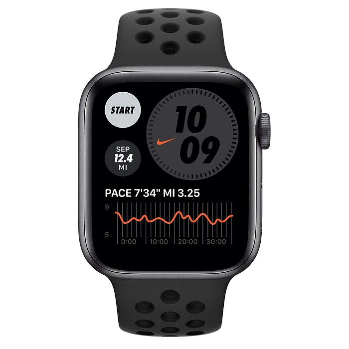 Rent Apple Watch Nike Series 6 GPS, Aluminium case, 44mm from  