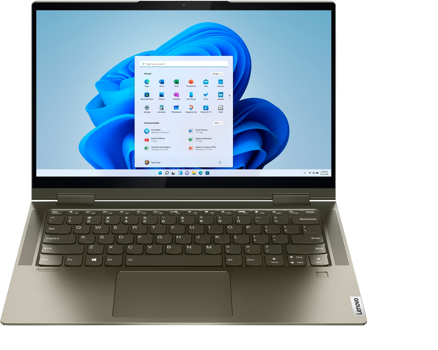 Dark Moss Lenovo Yoga 7i - English (QWERTY) Laptop - Intel® Core™ i5-1135G7 - 12GB - 512GB SSD - Intel® Iris® Xe Graphics.1