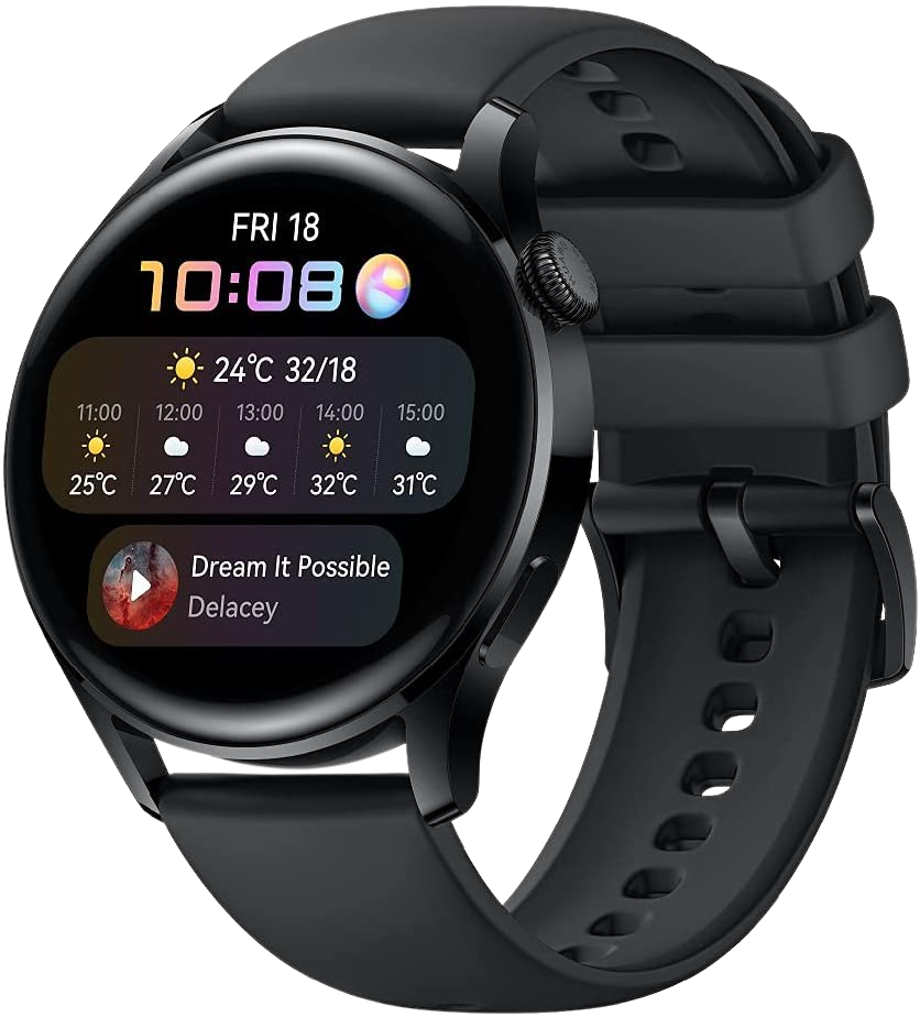 Rent Smartwatch Huawei Watch 3 Active GPS, Stainless Steel Case and Sport  Band, 46mm from €14.90 per month
