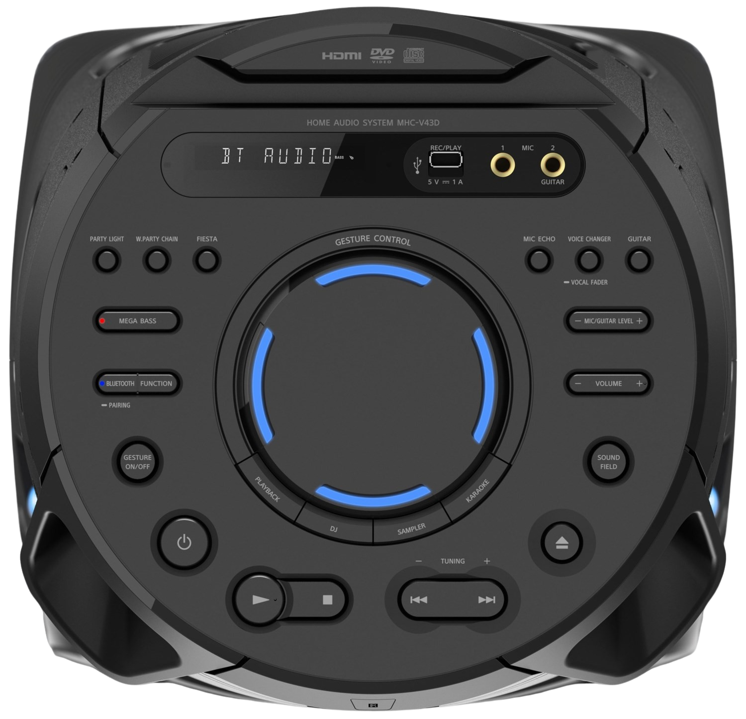 Sony MHC-V43D - Enceinte Bluetooth Party - Zwart