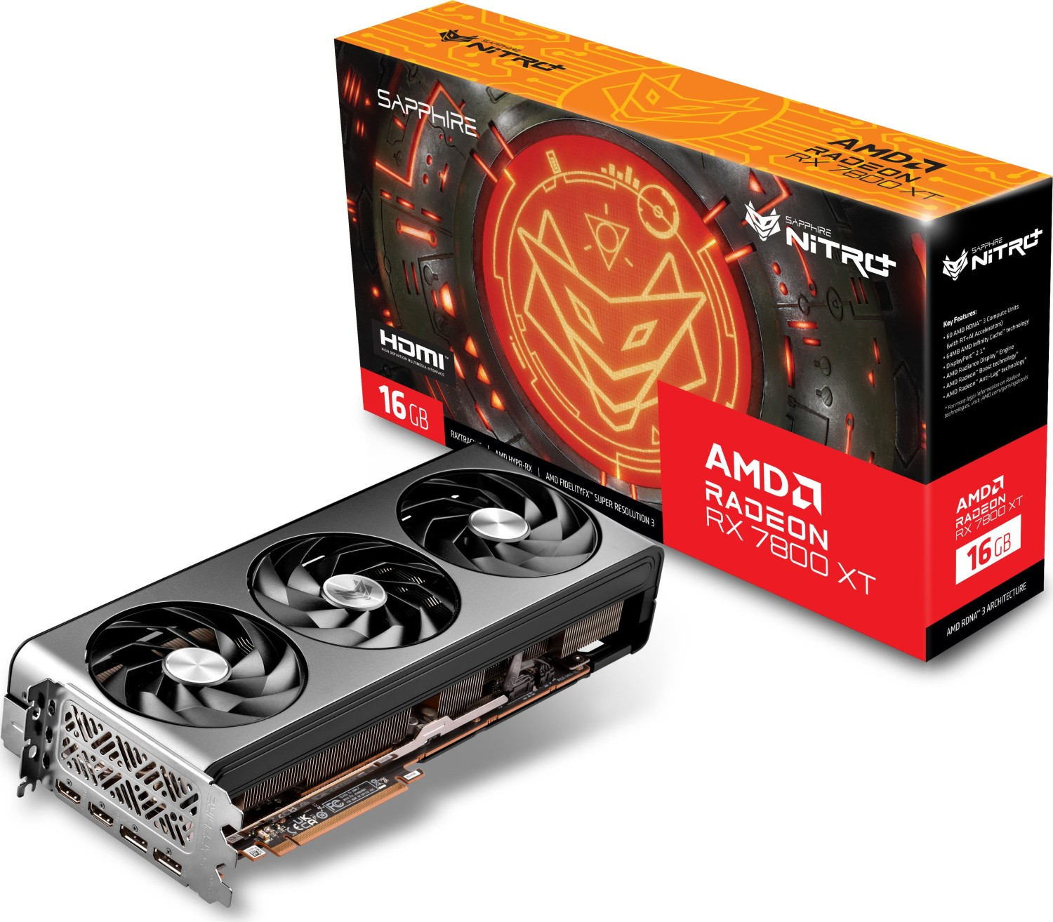 Rent Sapphire Radeon RX 7800 XT Nitro+ Gaming OC 16GB