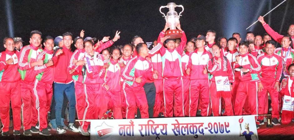 टिम च्याम्पियन बन्दै आर्मीले उचाल्यो राष्ट्रिय खेलकुदको ट्रफी