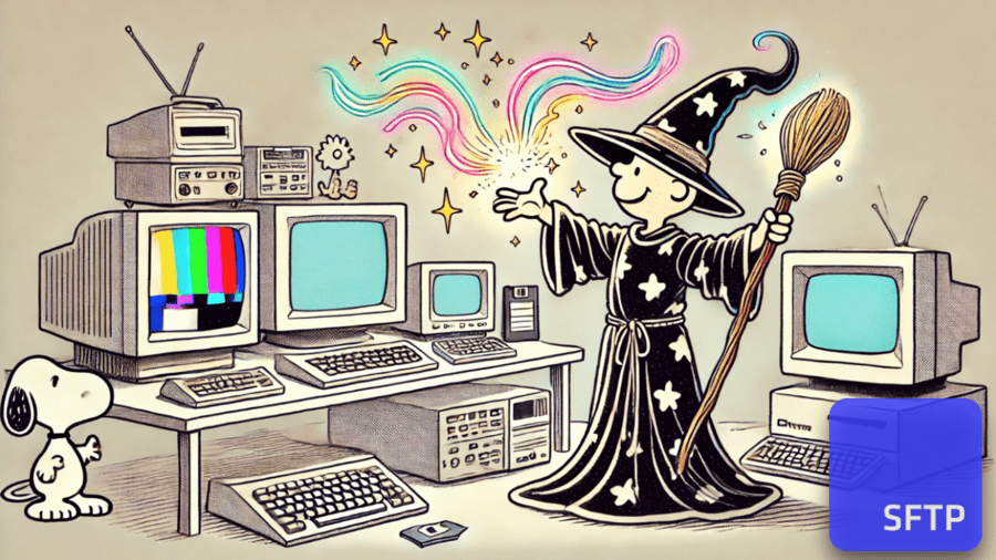 File Transfers In The Age Of Sorcery: The First File Transfer Methods