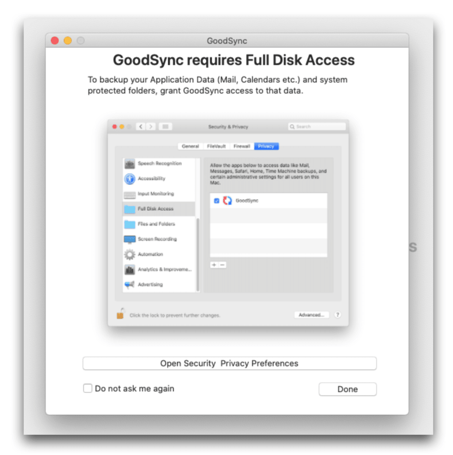sftp to go local mac sync
