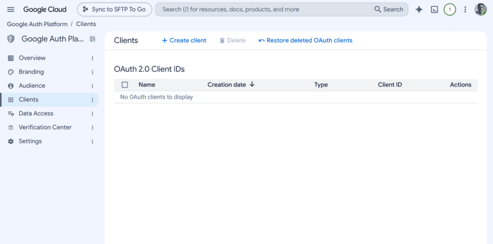 Connect Google Drive to an SFTP server with rclone