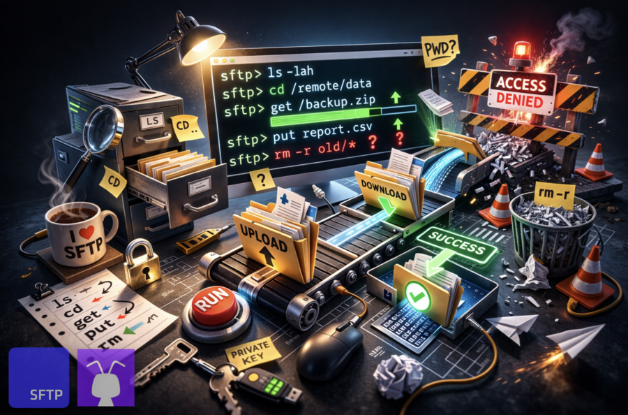 SFTP commands cheat sheet