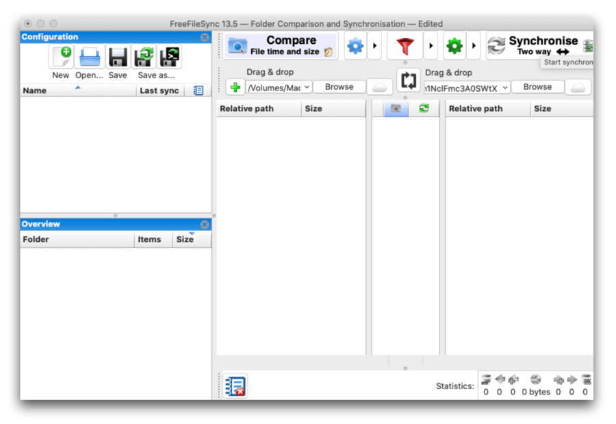 synchronie local osx to sftp storage