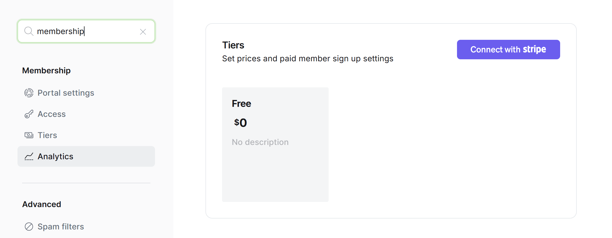 How to connect Stripe payments in Ghost CMS for membership subscriptions