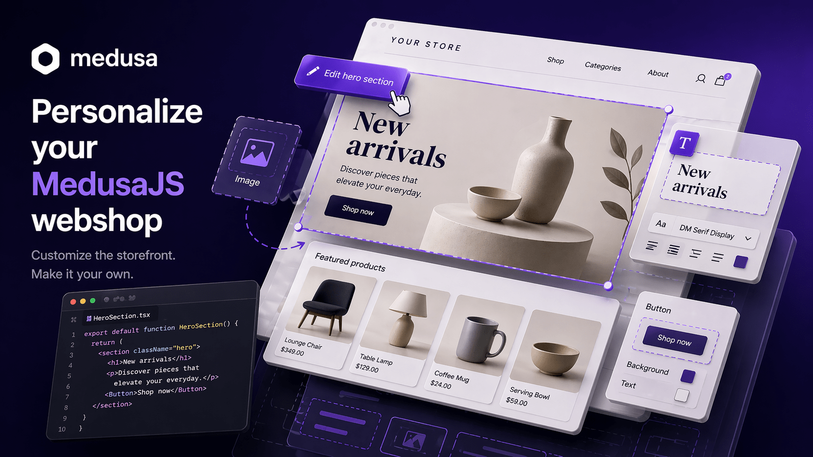 Tutorial: Personalize your MedusaJS webshop (storefront)