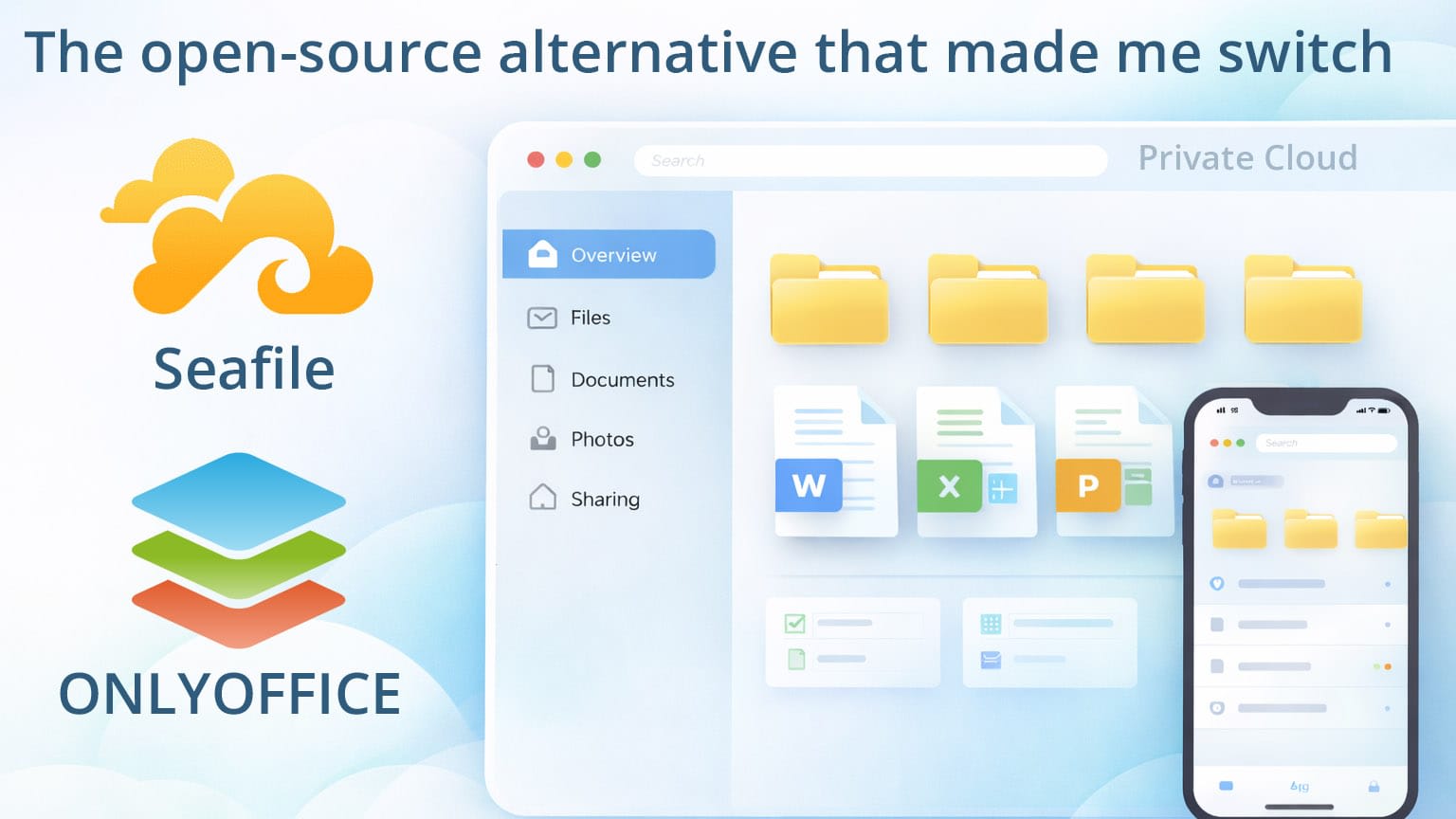 Goodbye Google Drive: My self-hosted Drive and Docs replacement